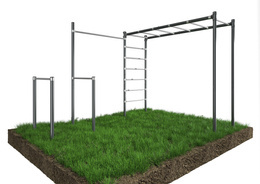 Zahradní set tyč, zábradlí, žebřík , STREET workout ZO9-60