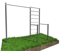 Zahradní set tyč, zábradlí, žebřík , STREET workout ZO7-60