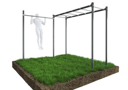 Zahradní set tyč, zábradlí, žebřík , STREET workout ZO9-60