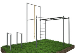 Zahradní set tyč, zábradlí, žebřík , STREET workout ZO9-60