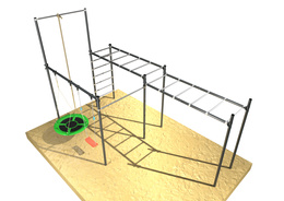 Zahradní set tyč, zábradlí, žebřík , STREET workout ZO9-60