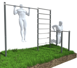 Zahradní set tyč, zábradlí, žebřík , STREET workout ZO6-60